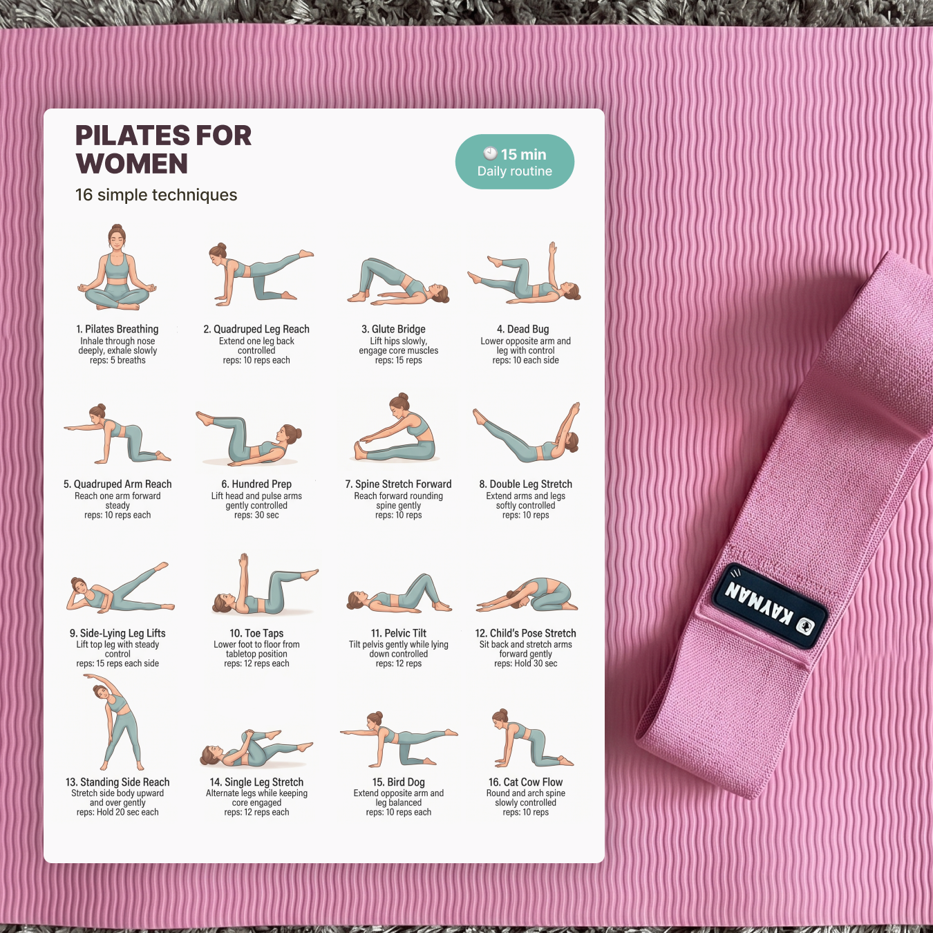 Pilates for Women 40+ | Printable PDF