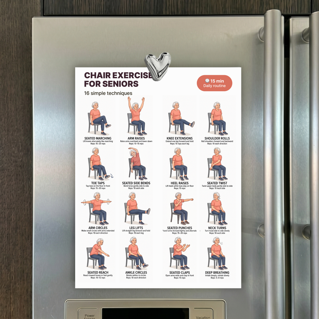 Chair Exercises for Seniors | Printable PDF