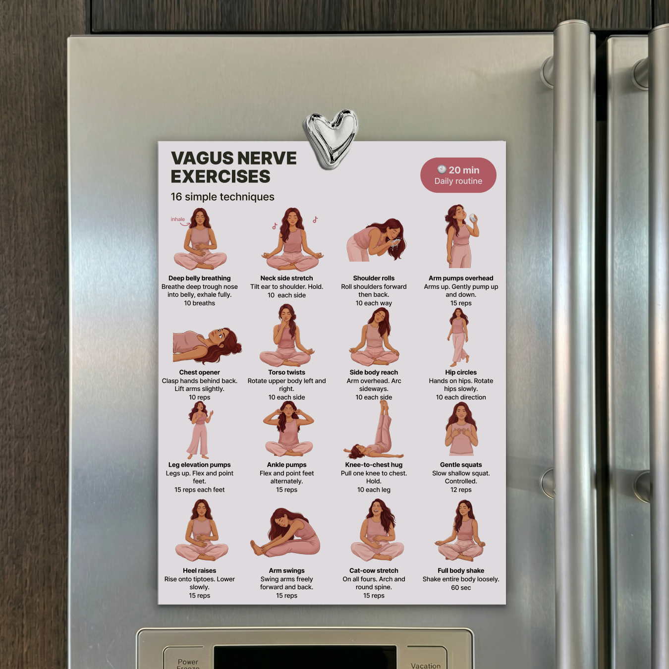Vagus Nerve Exercises | Printable PDF