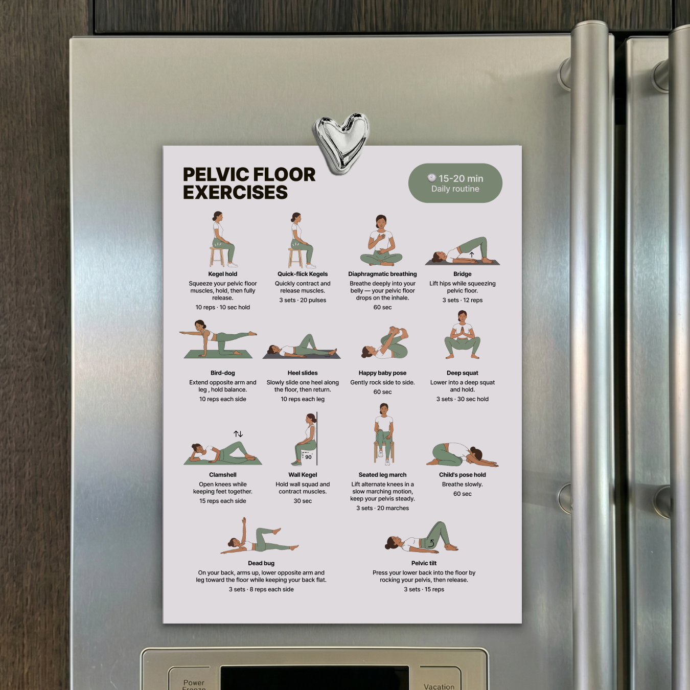 Pelvic Floor Exercises | Printable PDF