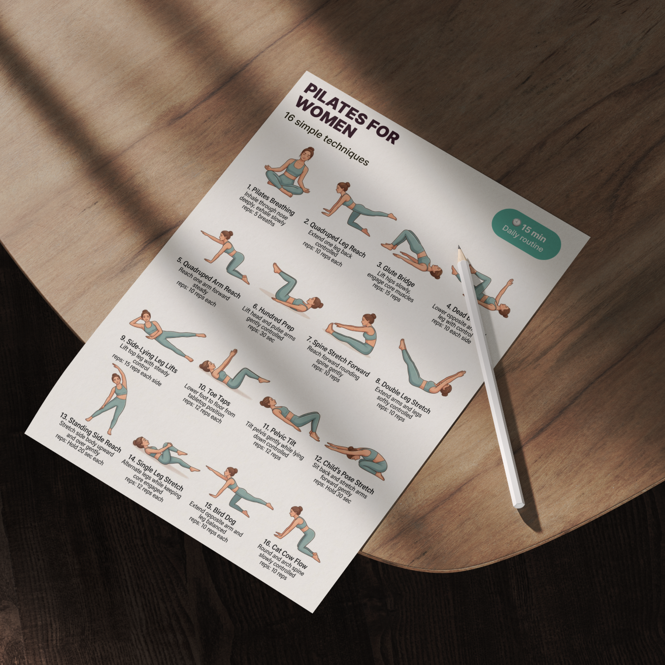Pilates for Women 40+ | Printable PDF