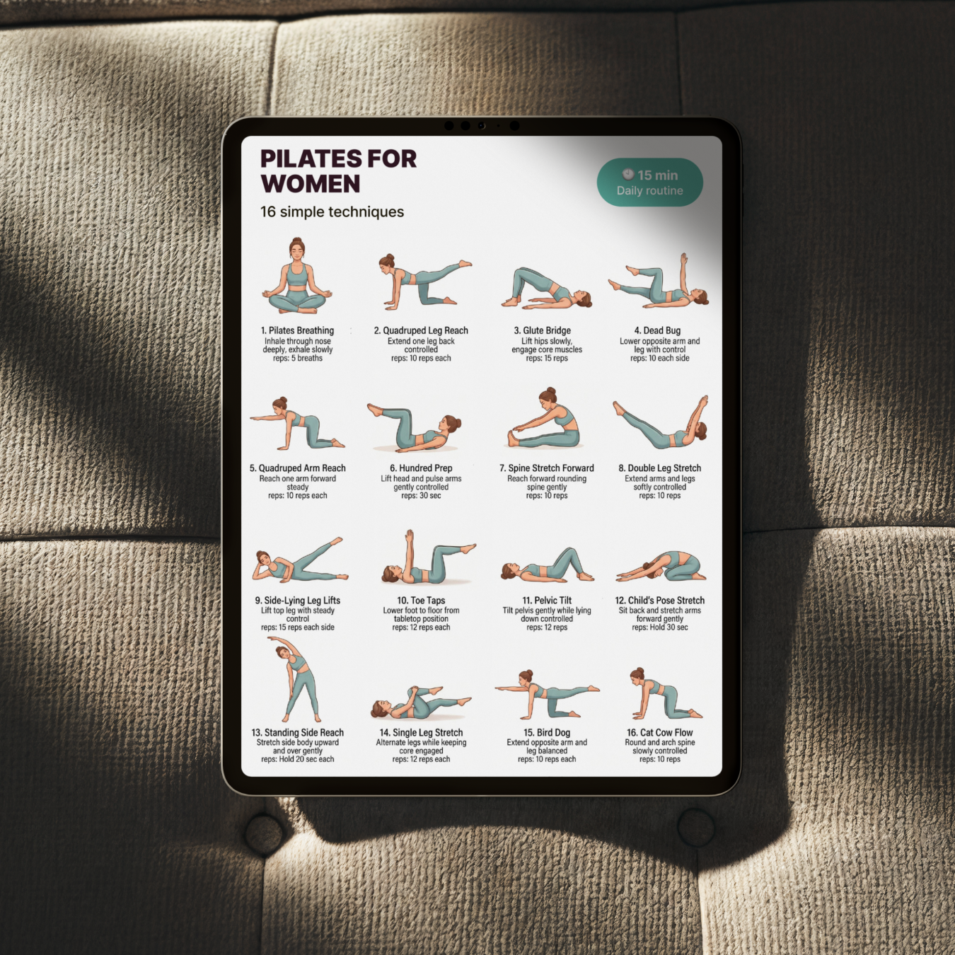 Pilates for Women 40+ | Printable PDF