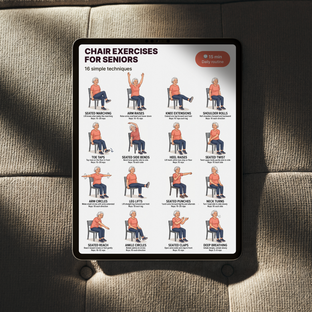 Chair Exercises for Seniors | Printable PDF