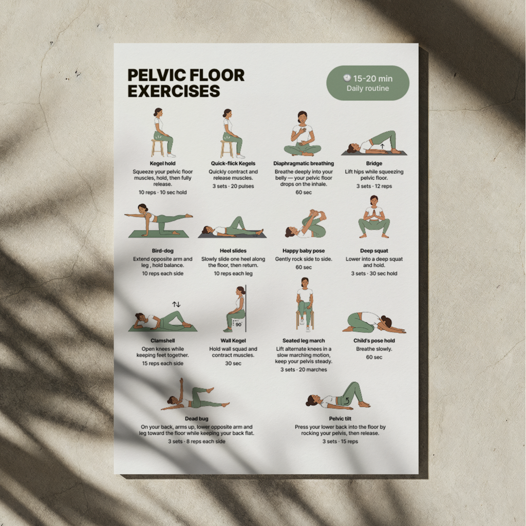 Pelvic Floor Exercises | Printable PDF