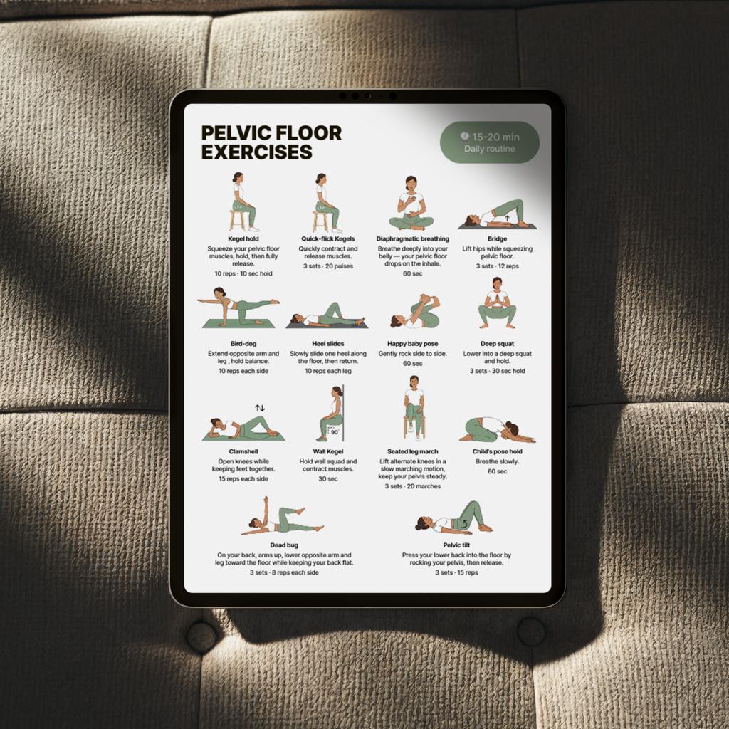 Pelvic Floor Exercises | Printable PDF