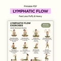 Lymphatic Flow Exercises | Printable PDF