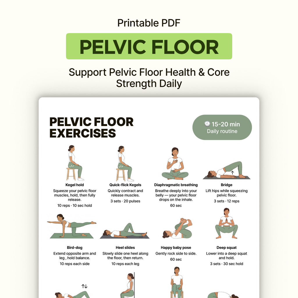Pelvic Floor Exercises | Printable PDF